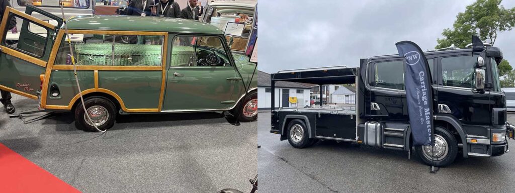 Alternative funeral transports at the National Funeral Exhibition 2026 from Mortons and PNW