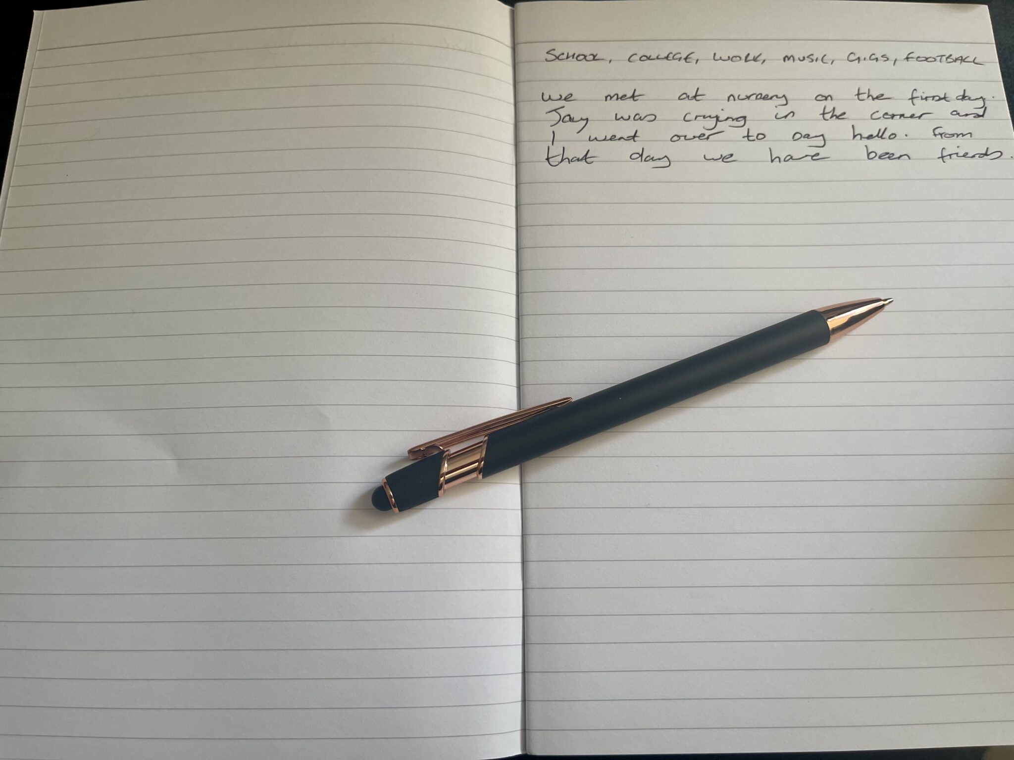 Writing a funeral for a friend